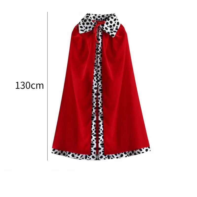 Boys King Red Cloak for Adult Kids Prince Robe Crown Velvet Cape Children Birthday Halloween Party Cosplay Costume Accessories W250117