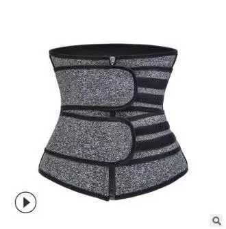 Womens Sports Girdle Plastic Bodysuit Amino Rubber Corset Sweating Abdominal Belt W250120