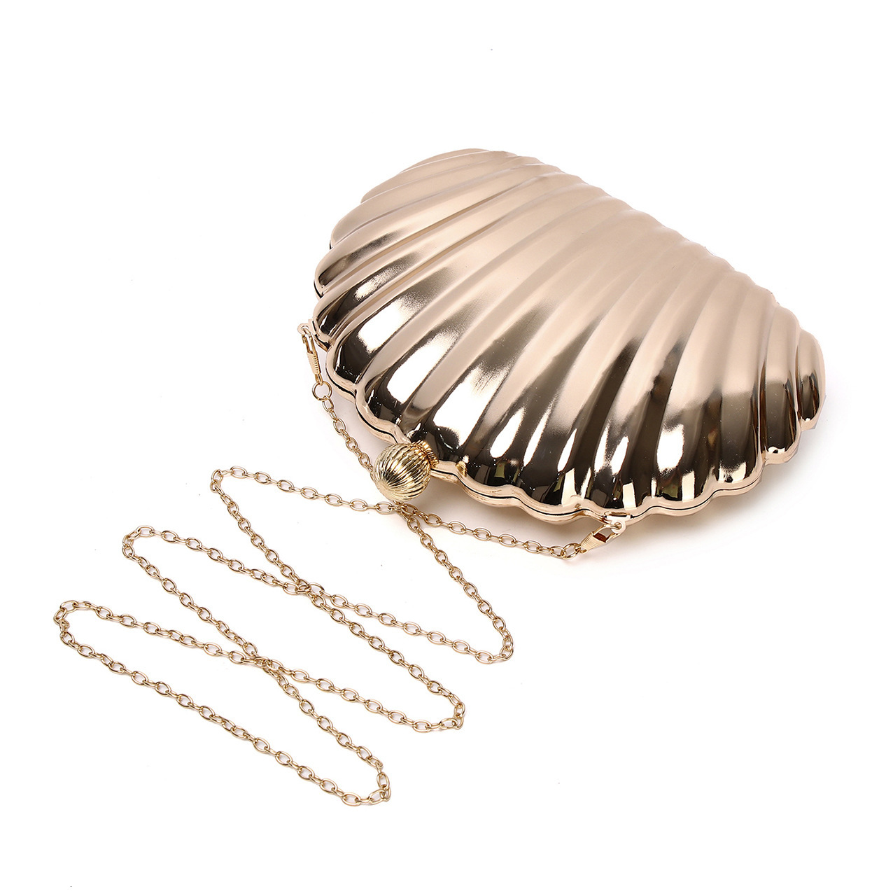 2022 New Style Metal Banquet High End Shell Women's Fashion Handheld Iron Box Bag
