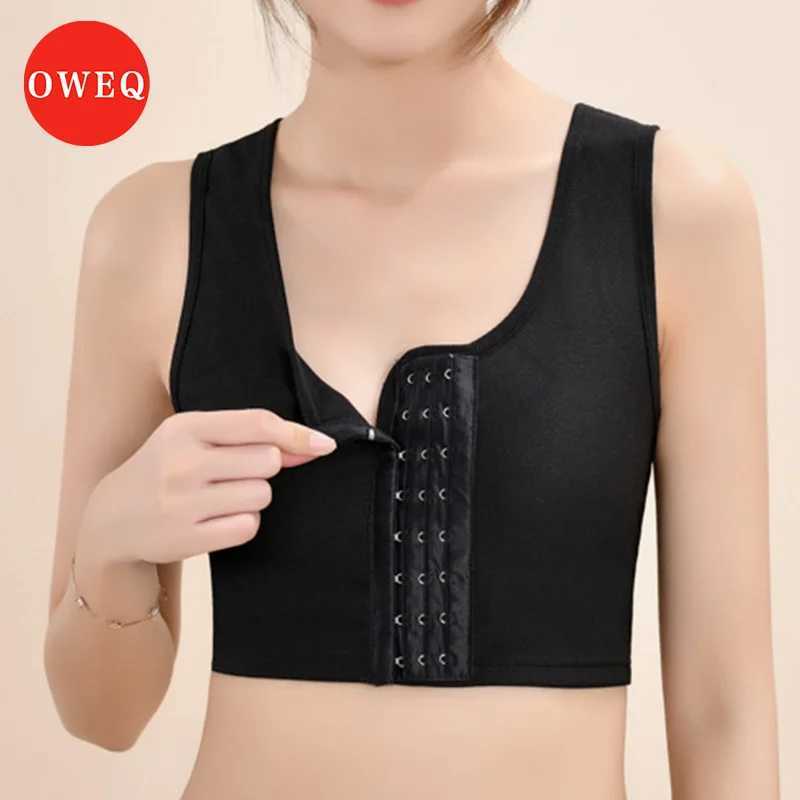 OWEQ Summer Women Flat Chest Binder No Padded Breathable Mesh Underwear Tomboy Vest Corset Female Stretch Lesbian Binder Shaper W250120