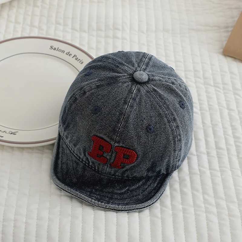 Spring Autumn Baby Hat Retro Letters Embroidery Toddler Baseball Caps Fashion Newborn Casual Sun Hats Baby Girl Boy Peaked Cap M250121