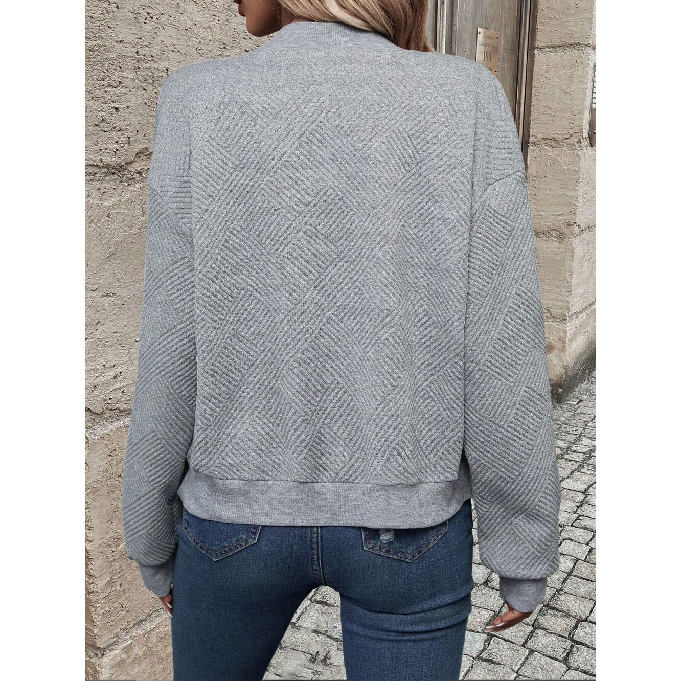 Womens Long Sleeve Knitted Zip Up Sweater Cardigans Sweaters Lightweight Zipper Sweatshirts Jacket