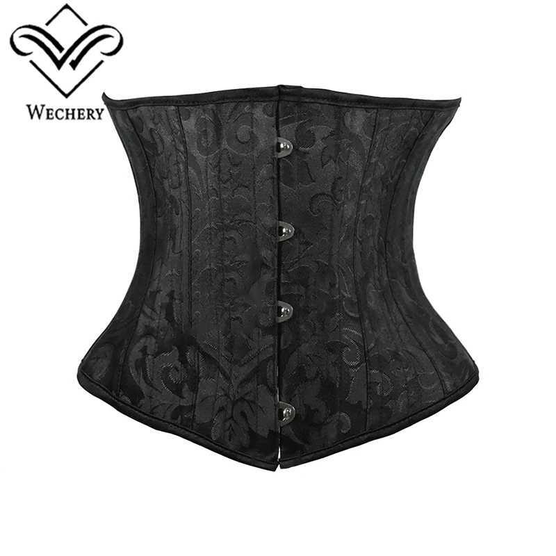Underwear white black tight corset womens waist belt plus size top short steel frame girl weight loss waist shape Gothic clothing body W250120