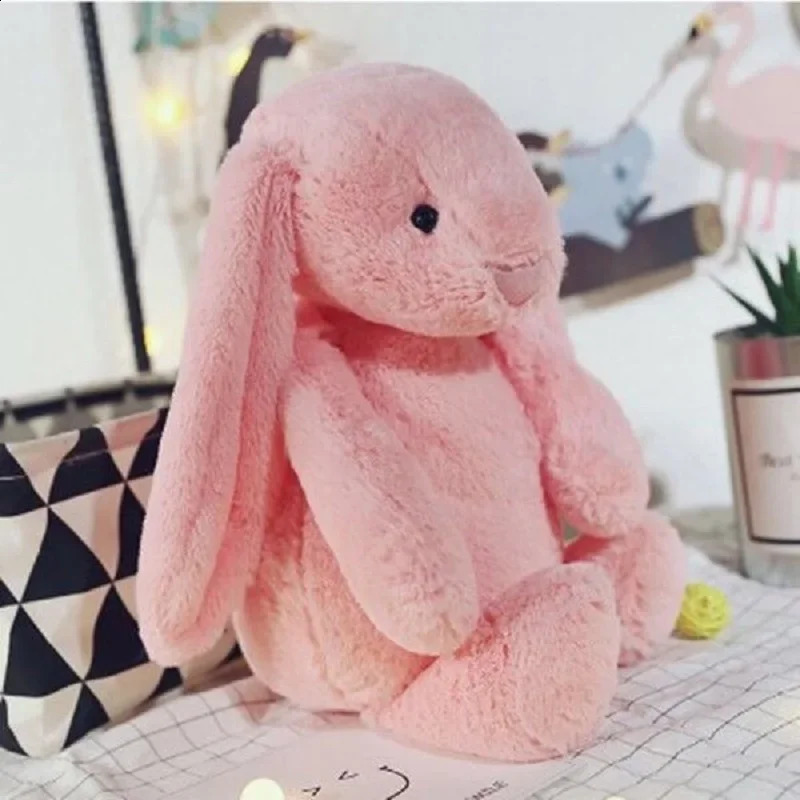 3040cm Cute Plush Toy Stuffed Rabbit Doll Babies Sleeping Companion Long Ear Childrens Gift 250115