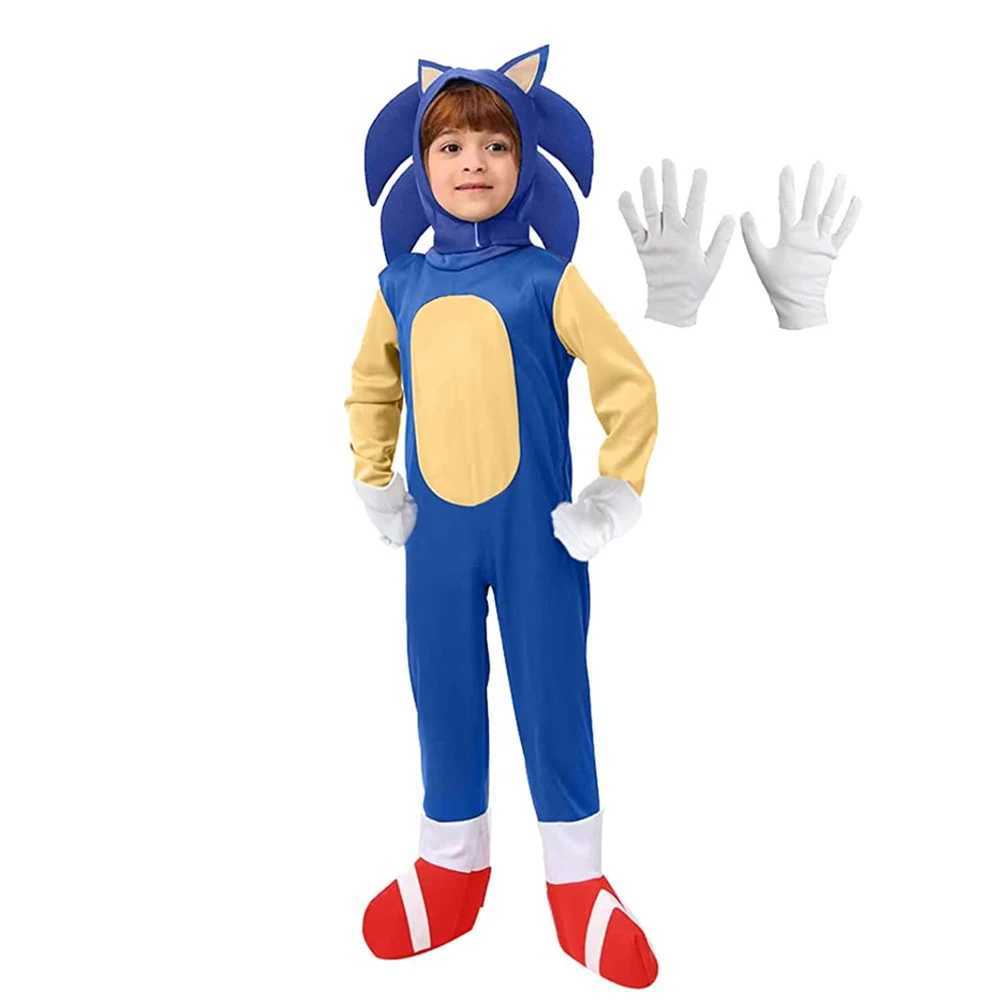 Sonic cosplay costume childrens hedgehog Zentai Halloween party performance costume tight fitting clothes W250117