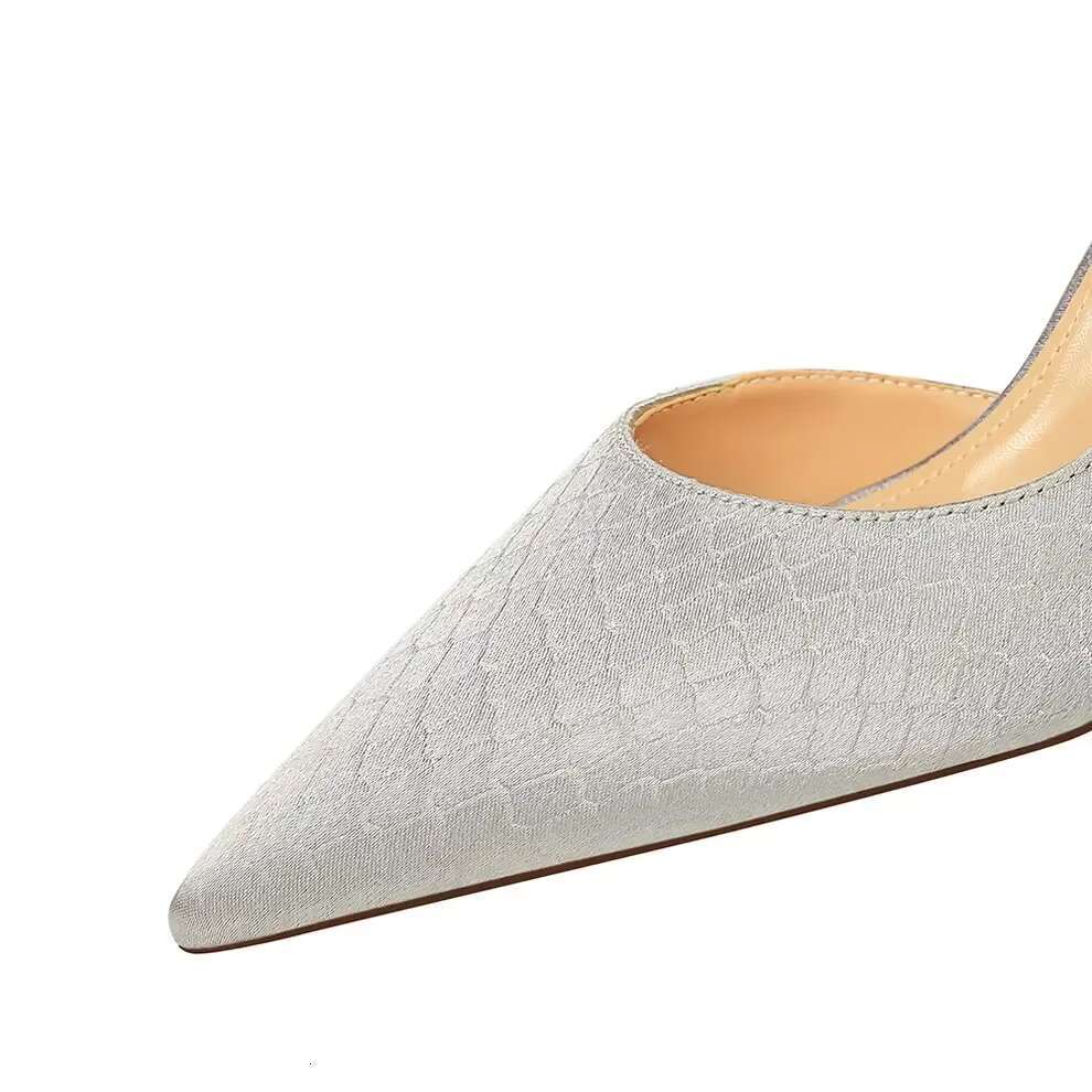 Women Fetish 7.5cm 10.5cm High Satin Slip on Designer Pumps Lady Green Stiletto Sexy Serpentine Evening Kitten Low Heels