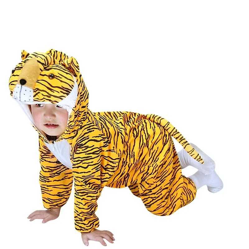 Halloween Kids Cosplay Animal Costumes Children Tiger Leopard Pig lion Rabbit Elephant Dinosaur monkey Onesies Girl Boy Siamese W250117