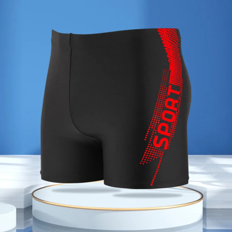 Sport Print Board Shorts Quickdrying Drawstring Mens Swim Trunks Mens Swimwear Swim Shorts For Summer Beach Pool 250121