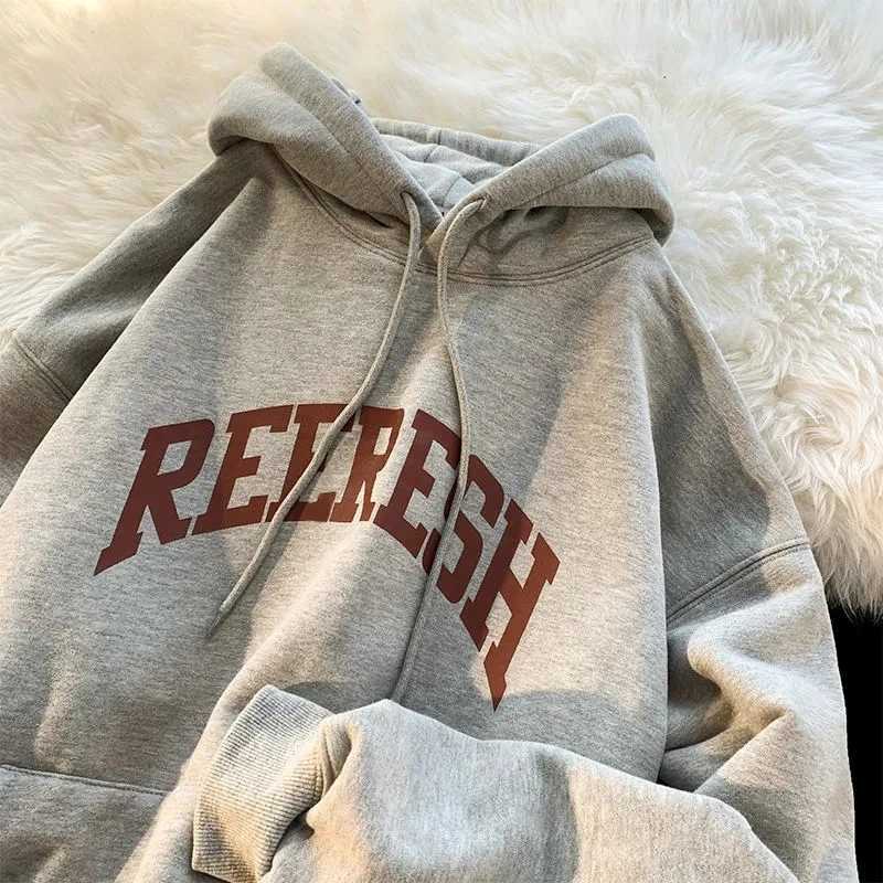 00% Cotton Mens Hoodies American Letter Hip Hop High Street New In Sweatshirts 2024 Autumn Y2K Couple Vintage Oversize Hoodies W250117