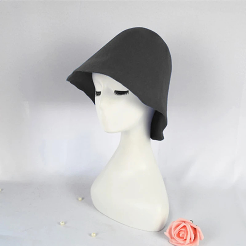 Womens Mens 100% Wool Felt Cloche Bucket Hats Cap Cone Body Millinery Base Fascinators Block Hood Supply 250118