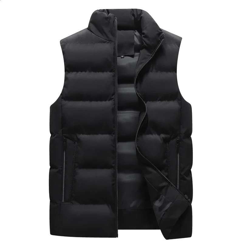 8XL Spring Men Casual Sleeveless Vests Jacket Mens Autumn Winter Warm Windproof Waistcoat Fashion Outwear Vest Jackets Male 250114