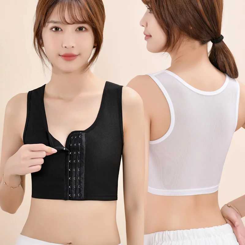 OWEQ Summer Women Flat Chest Binder No Padded Breathable Mesh Underwear Tomboy Vest Corset Female Stretch Lesbian Binder Shaper W250120