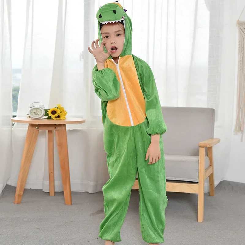 Cosplay Anime Dinosaur Costumes Sets for Children Christmas Carnival Party Jumpsuit Unisex Stage Performance Costume W250117