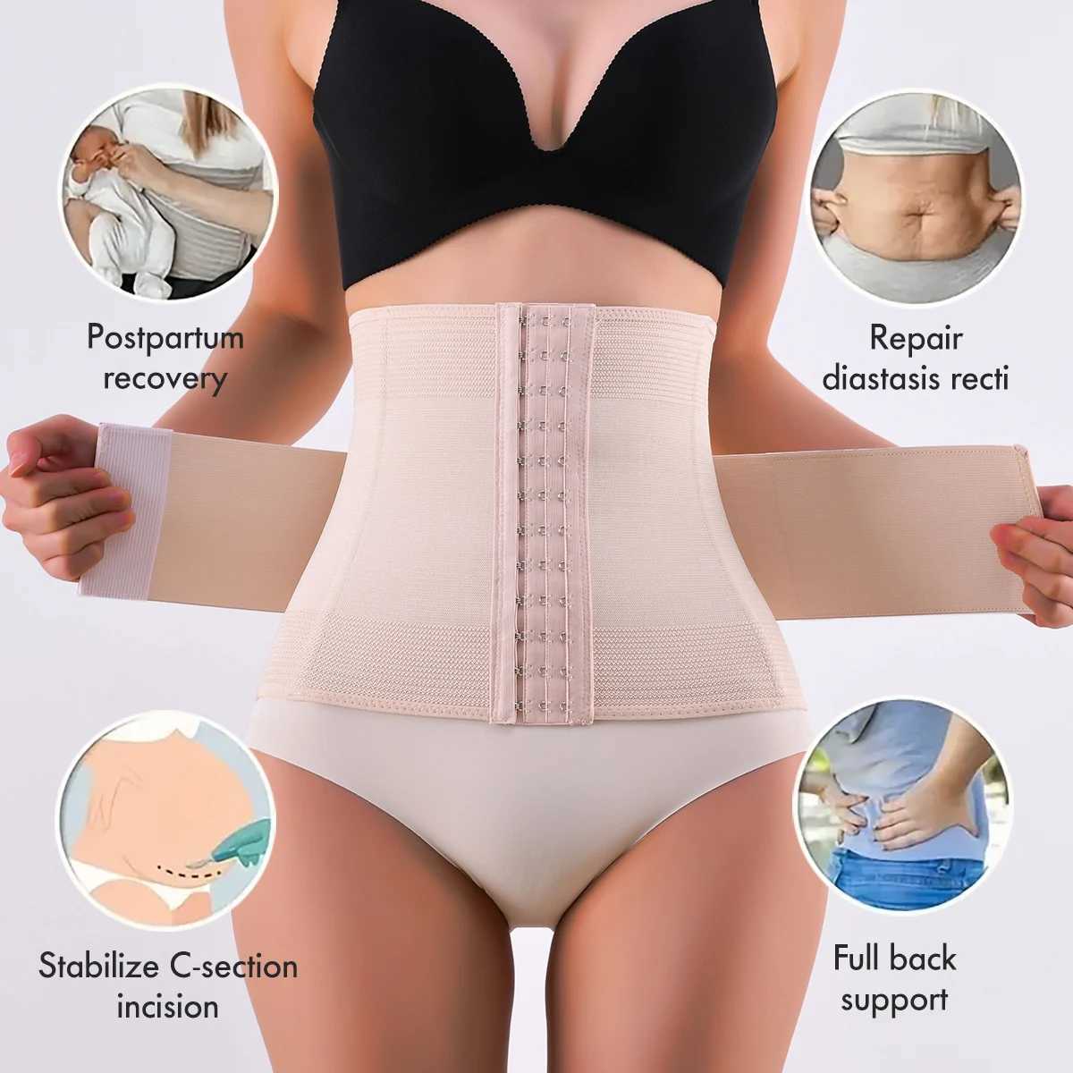 Waist Trainer For Women Waist Cincher Corset Shapewear Tummy Control Body Shaper Workout Girdle W250120