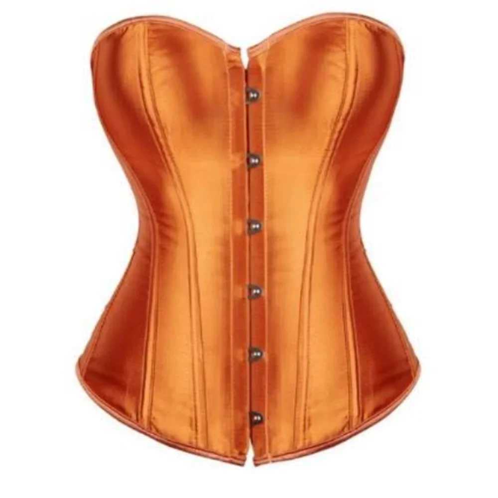 Sexy Satin Corsets Bustiers For Women Vintage Corset Top Plus Size Black Victorian Corset Costume for Wedding Pink Gold Red Blue W250120