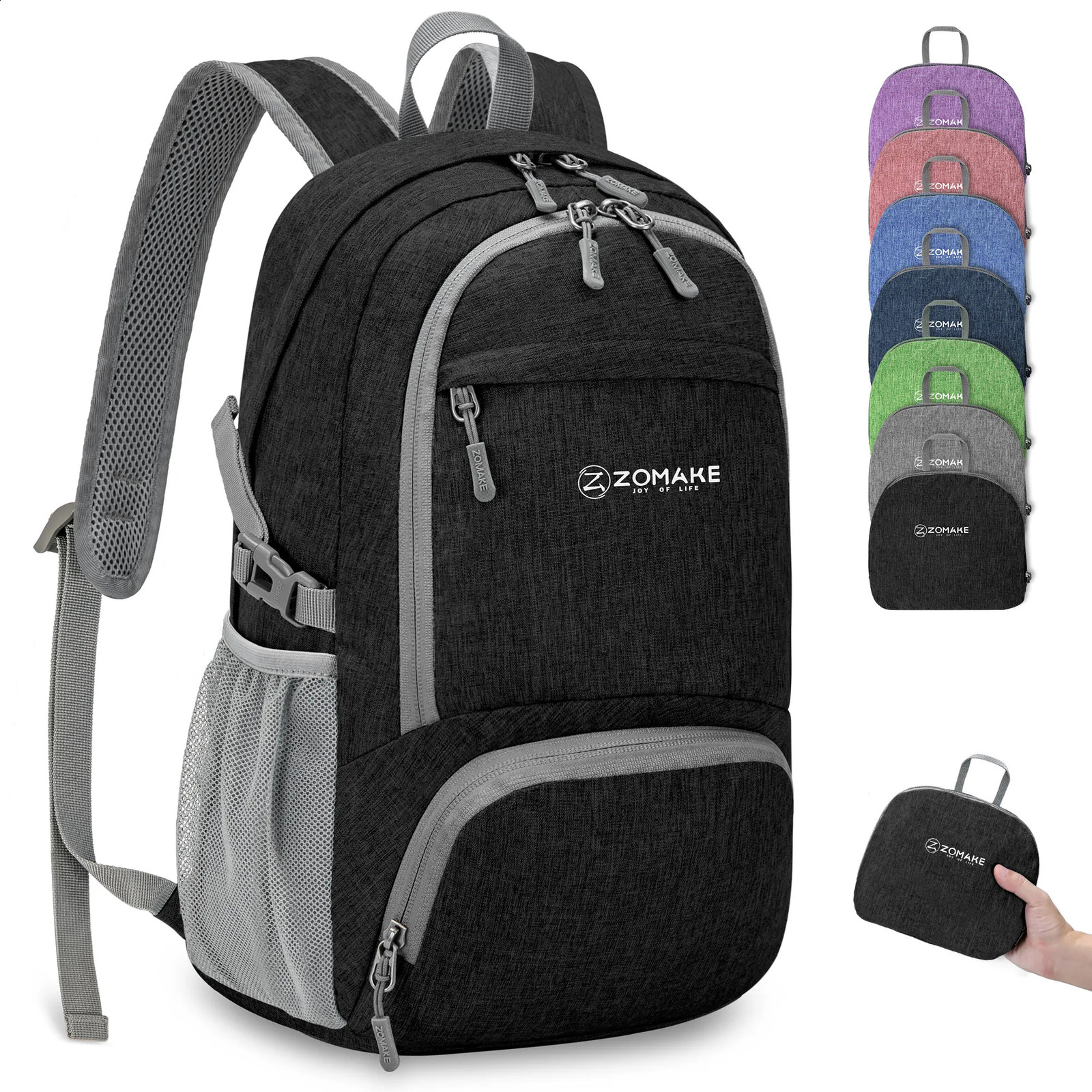 25L Portable Folding Day Pack Foldable Backpack Mountaineering Bag Ultralight Outdoor Cycling Rucksack Travel Knapsack Hiking 250121