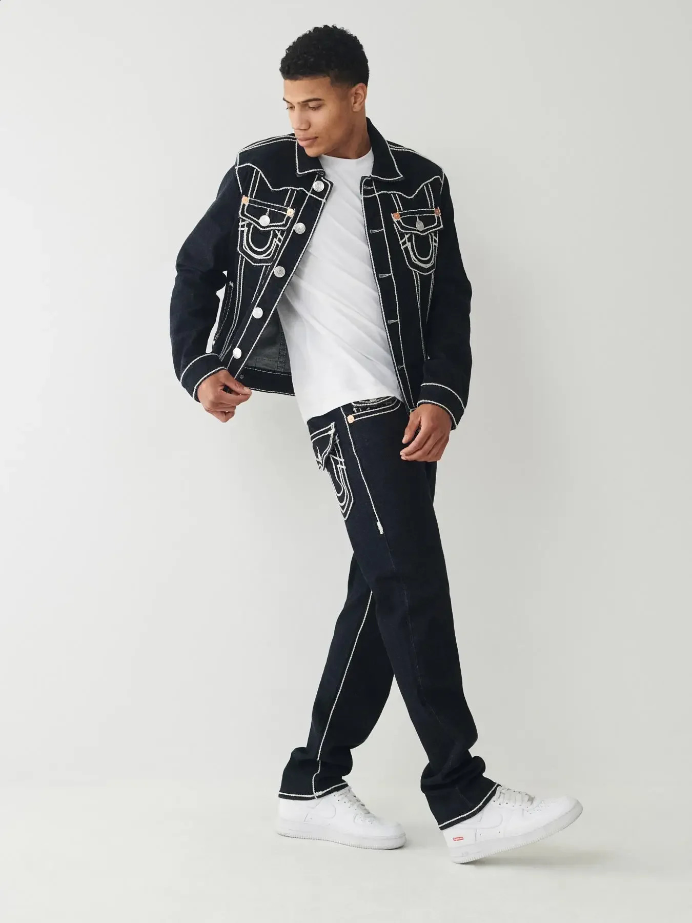 Vintage Embroidered Buddha Jeans Street Gothic Loose Casual Denim Hip Hop Trousers Couples baggy pants joggers men y2k clothes 250122