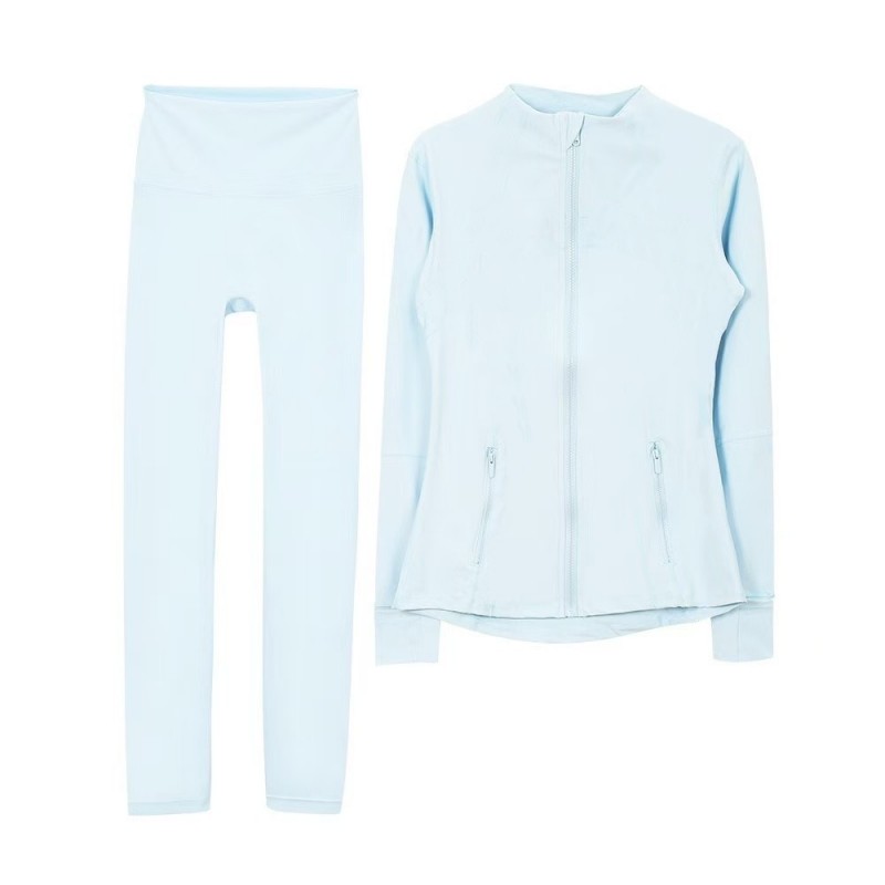 Workout set Women Yoga Sets jackets shorts leggings Push Fiess sets High Waist Sports Jackets Zip Up Coat Elastic Sportswear Outfits Pants GymLuxury Y
