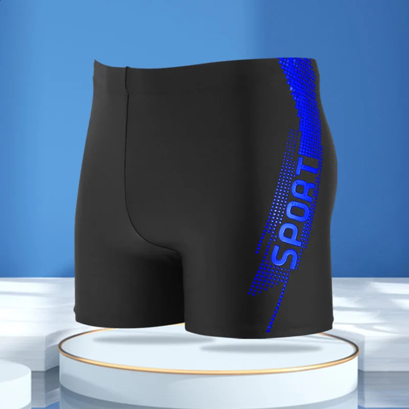 Sport Print Board Shorts Quickdrying Drawstring Mens Swim Trunks Mens Swimwear Swim Shorts For Summer Beach Pool 250121