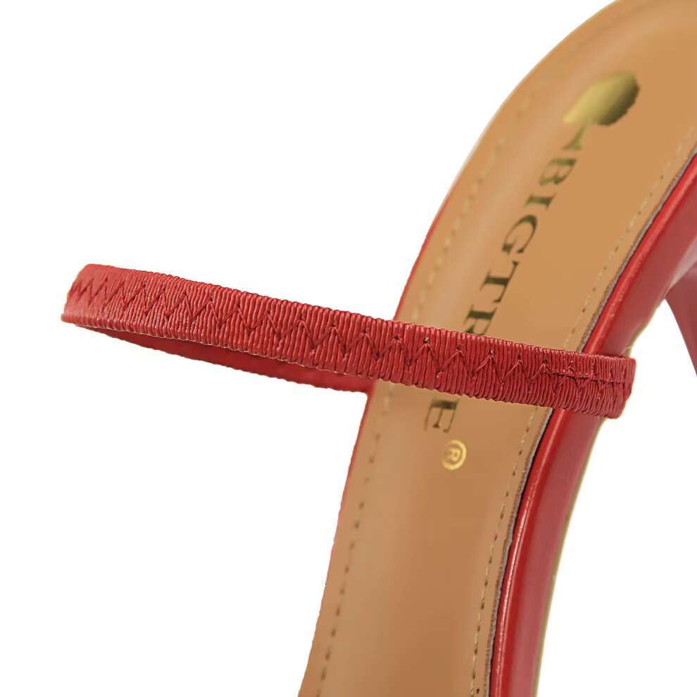 Summer Women 10.5cm High Heels Fashion Sgbas Mules Two Ways Wear Slippers Lady Pointed Toe Slides Wedding Slip On Red Shoes