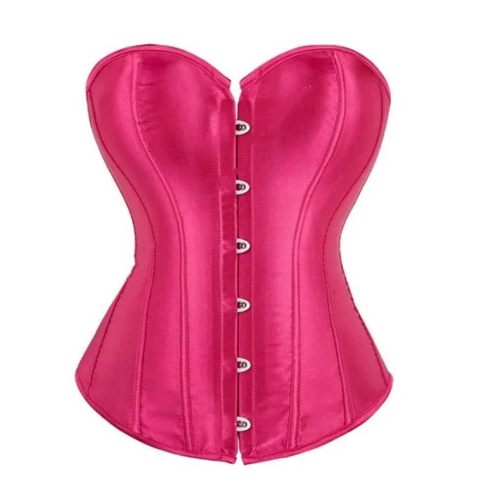 Womens simple and elegant satin sexy tight corset waist pleated shaping corset plus size underwear weight loss push up tight corset W250120