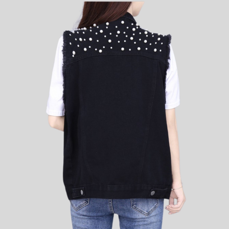 New best-selling denim jacket women's European station fat MM large size women's beaded diamond coat female student light blue jacket loose