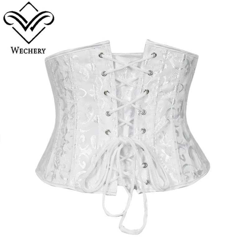 Underwear white black tight corset womens waist belt plus size top short steel frame girl weight loss waist shape Gothic clothing body W250120