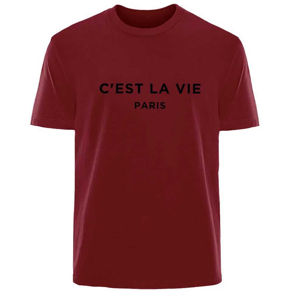 Creative Simple Letter Print High Quality Mens 00% Cotton Breathable Sweat Absorbent T-Shirt Casual Fashion Mens Street Wear W250117