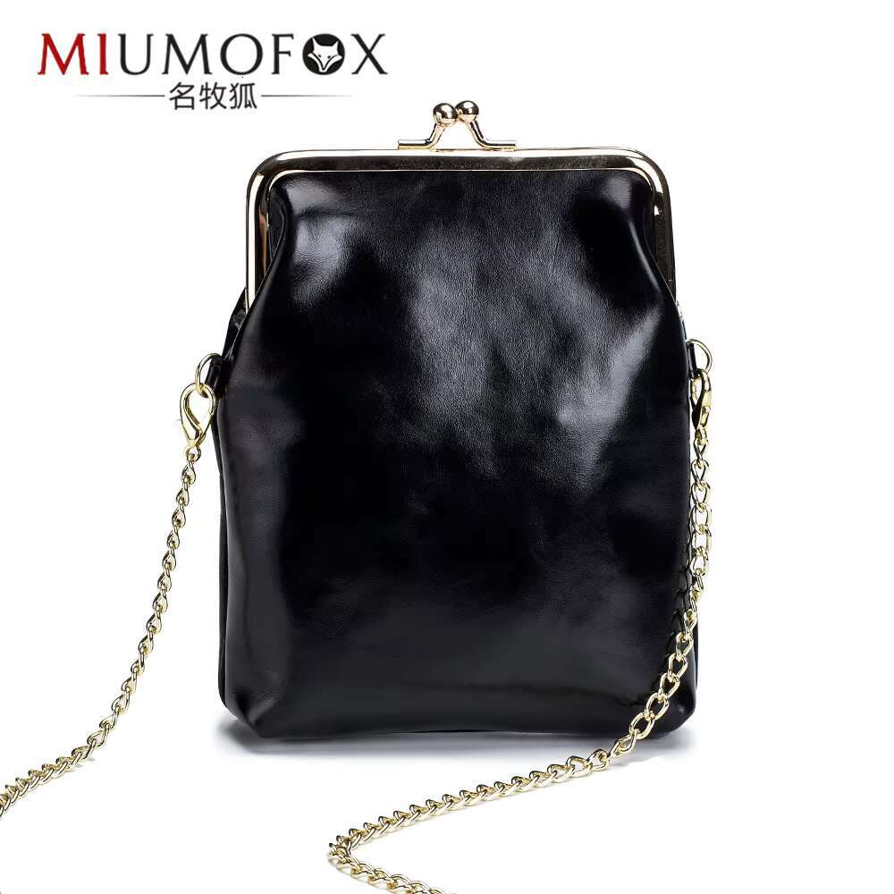 Vintage Mini Women Phone Shoulder Chain Bag Genuine Leather Small Fashion Ladies Crossbody Bags Purses And Handbag