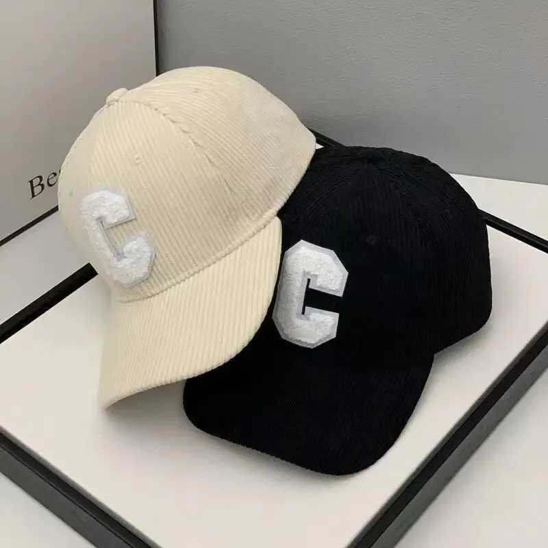 Spring Autumn Corduroy Baseball Cap for Women Men Unisex Vintage C Snapback Hip Hop Hats Winter Adjustable Outdoor Sport Hat Y250205