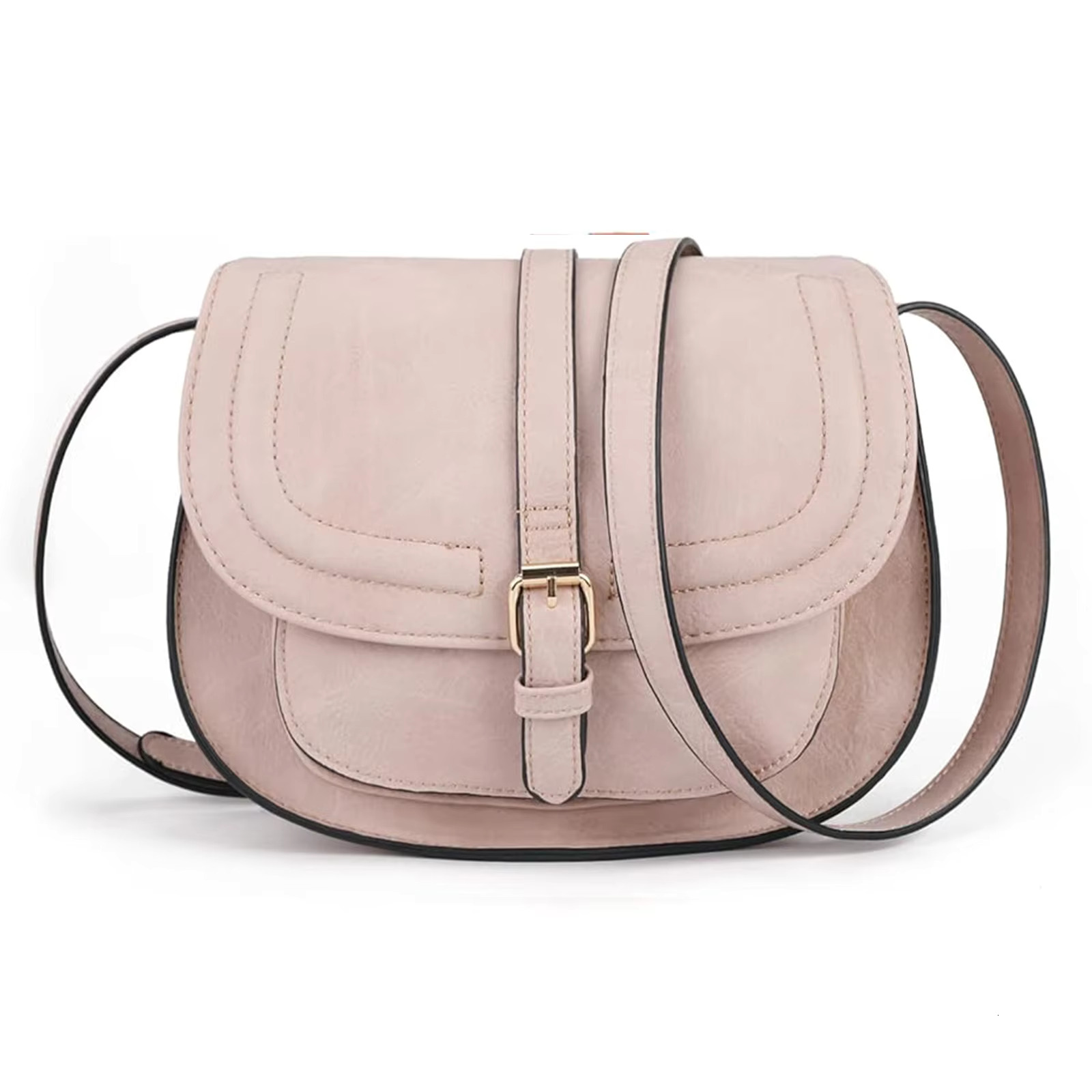 AFKOMST Crossbody For Women Small Satchel And Shoulder Bag Vintage Saddle Handbags Vegan Leather Ct20154e PU BagVoyage