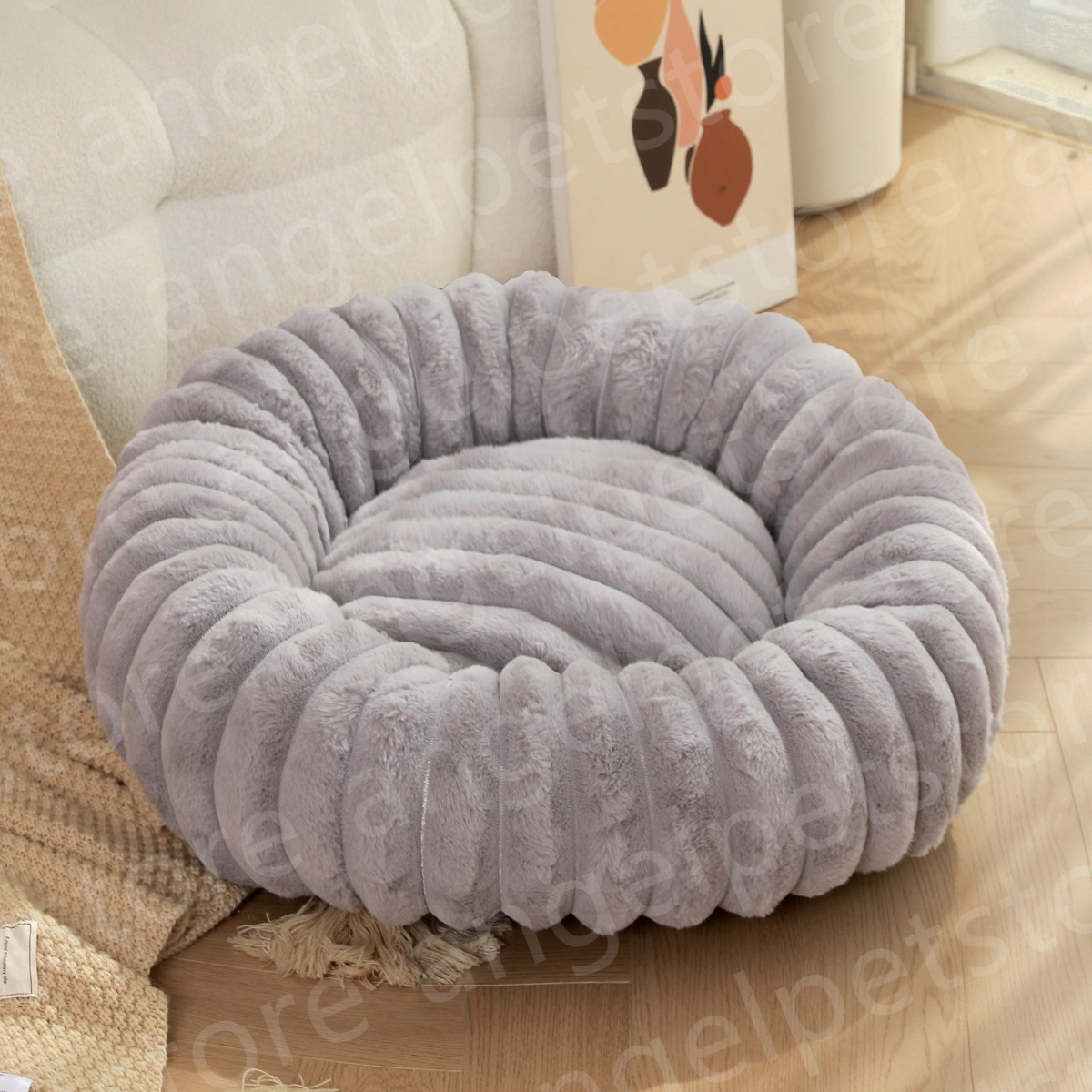 New Round Houses Winter Cat houses Warm Bed Dog Nest High Pet Mat