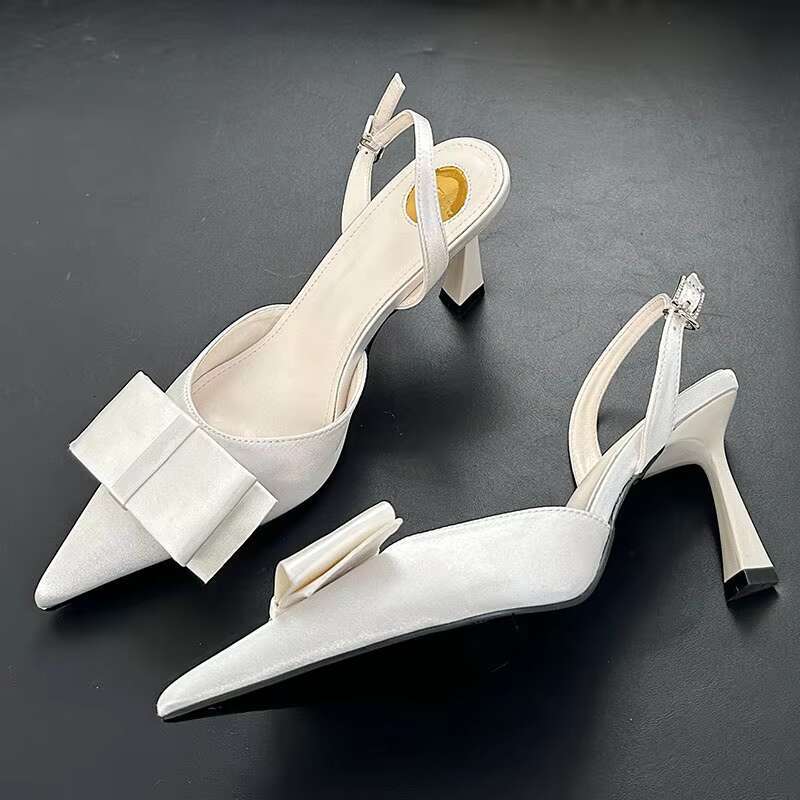 Fashion Pointed Toe Footwear Butterfly-Knot Women Pumps Party Ladies High Heels Shoes Female Sgbacks Designer