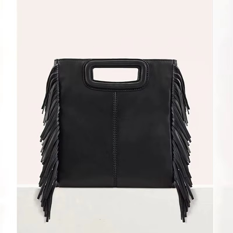 2024 New Women' Stylish Shoulder High Quality Black Sheepskin Crossbody Design Ladies Vintage Leather Bag