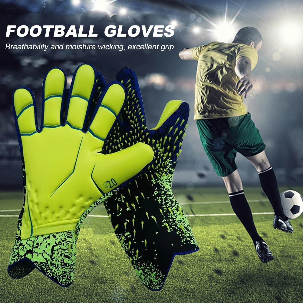 Football Goalkeeper Gloves Strong Grip for Soccer Goalie Goalkeeper Gloves with Size 678910 Football Gloves for Adult 250107