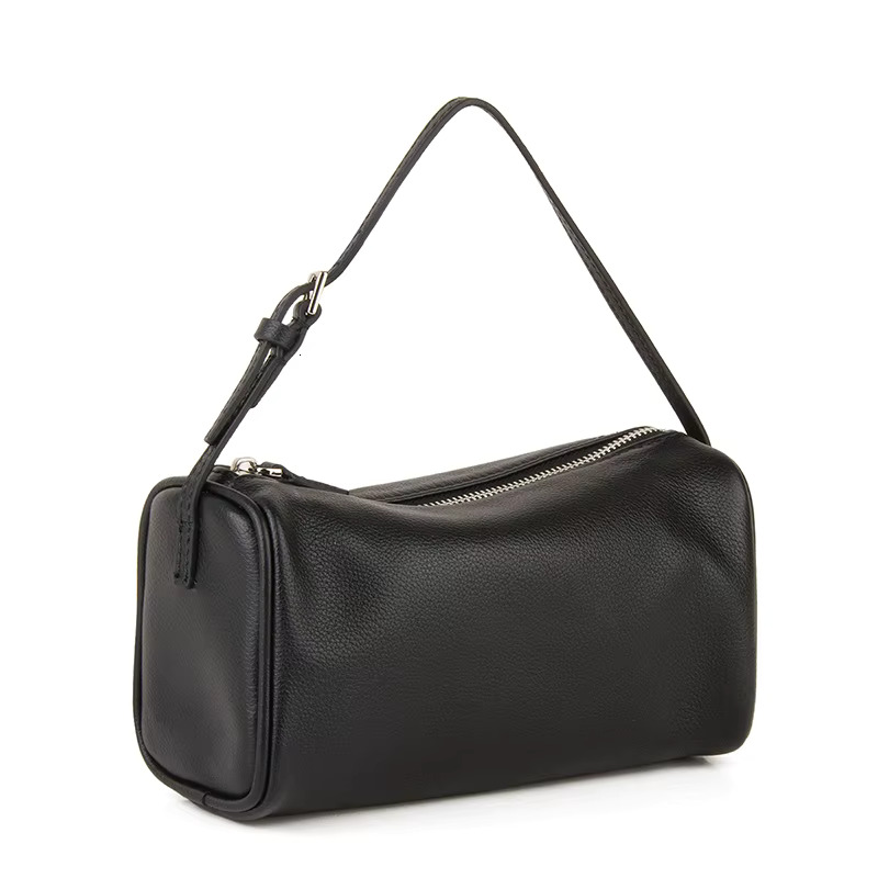 Donna-in Layer Cow Leather Handbag Genuine Sheepskin Top Handle Bag Full Grained with Shoulder Strap