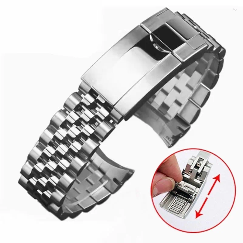 Watch Bands Jubilee 904L Watchband For Sub GMT Yacht Men Strap Luxury Chain 20mm 21mm Mod Parts Replacement Accessories