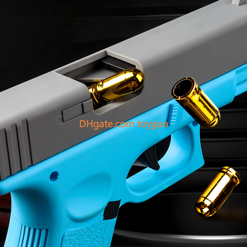 G21 Colt Pistol Automatic Shell Ejection Pistol Laser Version Look Real Moive Prop Toy Gun For Adults Kids Outdoor Games Prop Interactive Birthday Gif