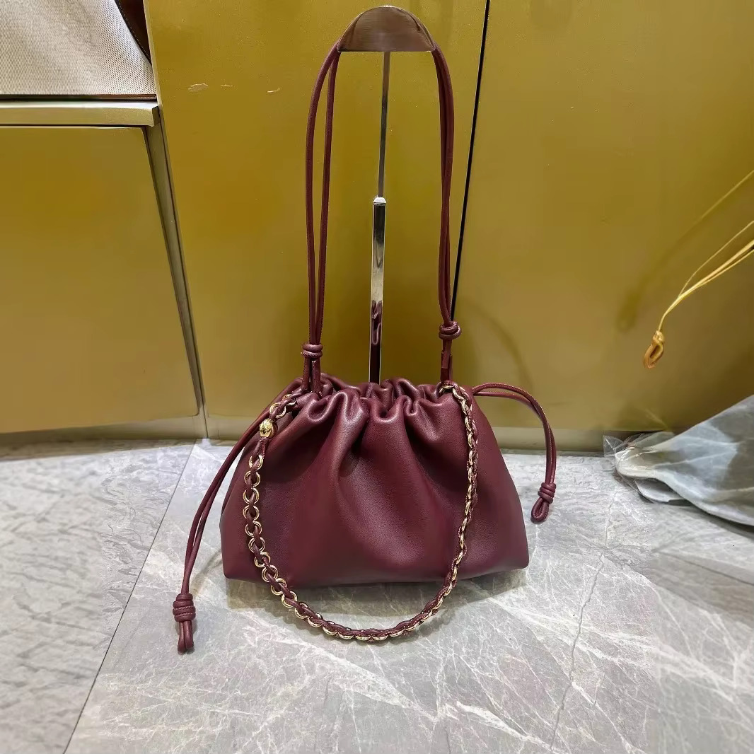 Fashionable Colorful Genuine Soft Cowhide Bag Single Shoulder Slant Cross Yangge Same Chinese Style Leather Wear C