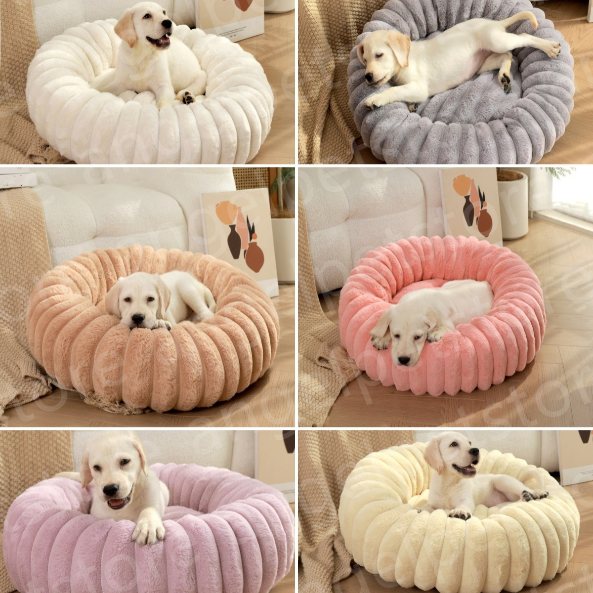 New Round Houses Winter Cat houses Warm Bed Dog Nest High Pet Mat
