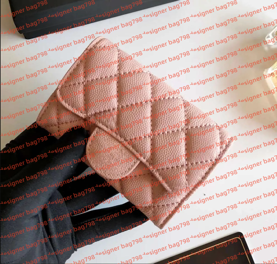 DESIGNER Cc Bag Women's Handbag Designer Purses Cards Holder Coin CC Purse Caviar Flap Clutch Small Wallet 10A+ High Quality WITH BOX