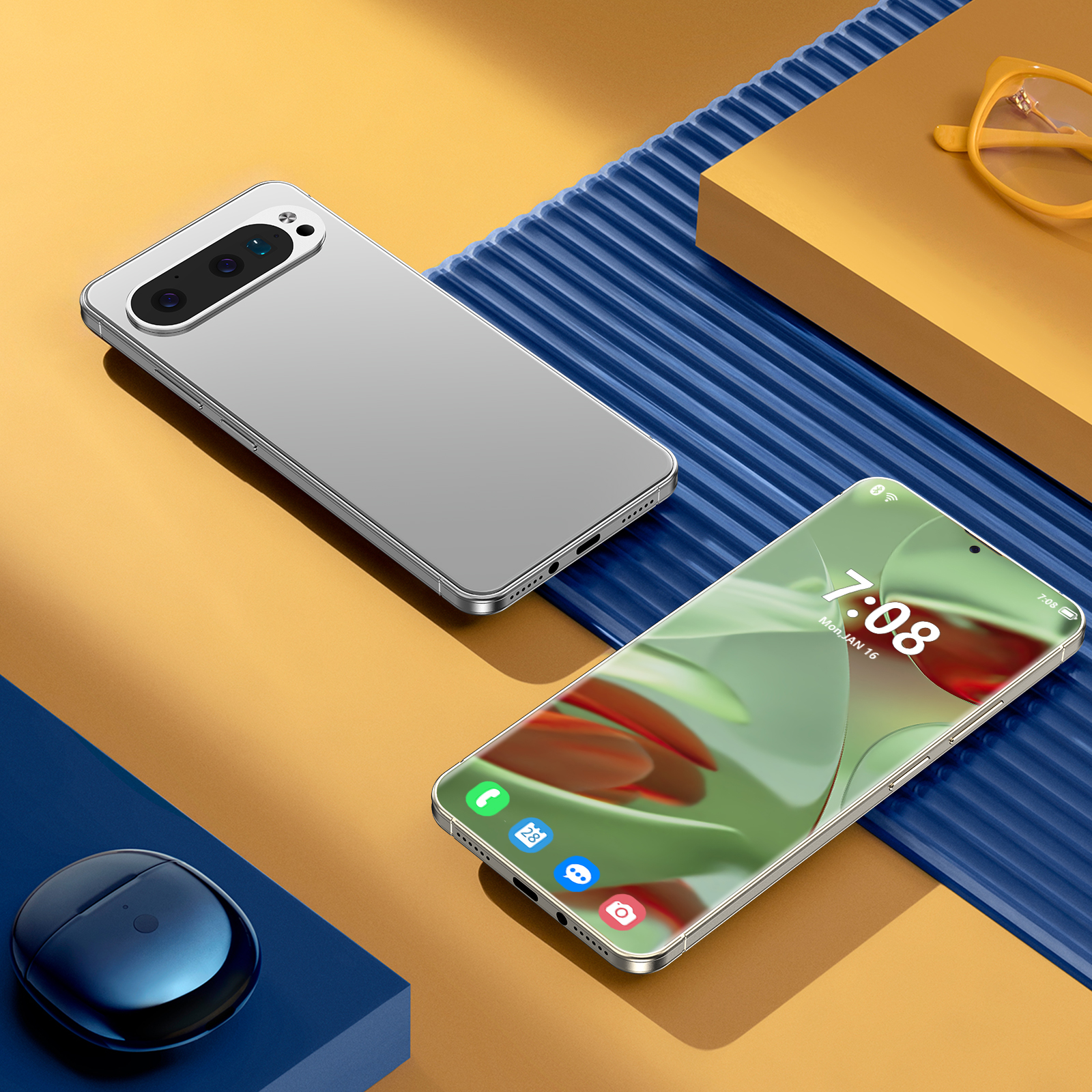 Unlocked Pixel 9 Pro XL - 7.3'' Full HD Touchscreen, Face Recognition Security, 5G Network Support, 1TB Capacity