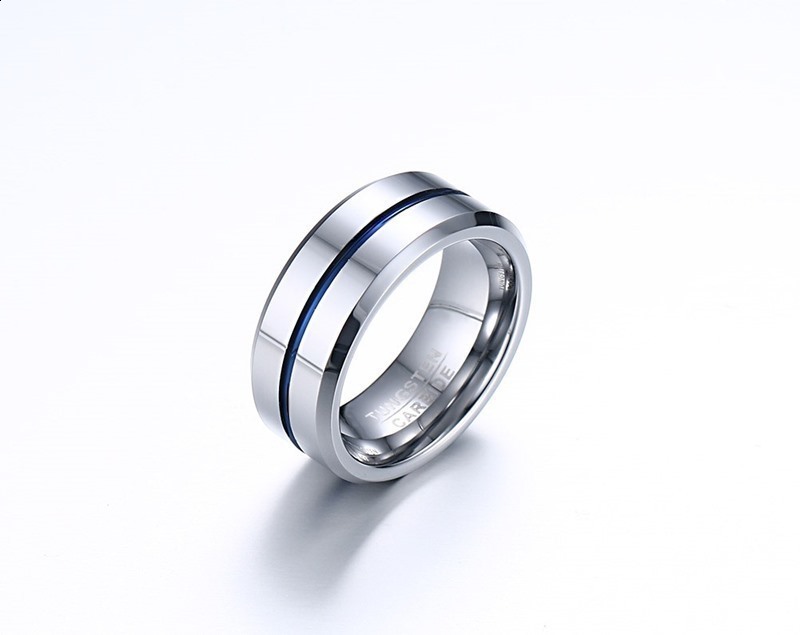 Men rings index finger ring 8mm bottle opening tungsten steel ring fashion mens Ring Jewelry tcr-039