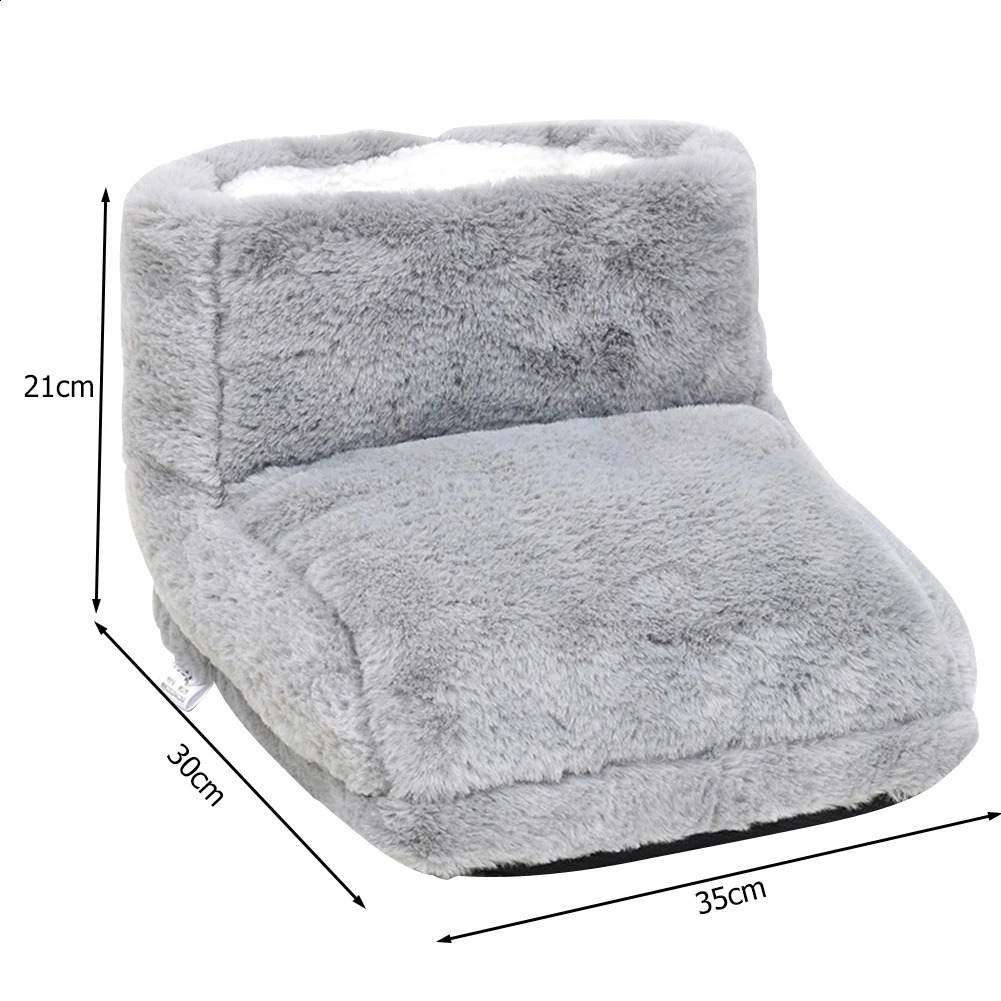 Electric Foot Heating Pad USB Charging Foot Warmer Double Feet Slippers Washable Foot Stove Soft Plush for Home Bedroom Sleeping 250120