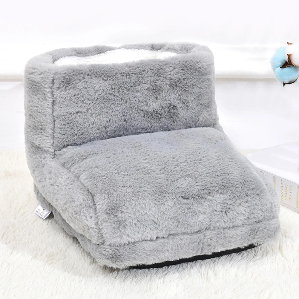 Electric Foot Heating Pad USB Charging Foot Warmer Double Feet Slippers Washable Foot Stove Soft Plush for Home Bedroom Sleeping 250120