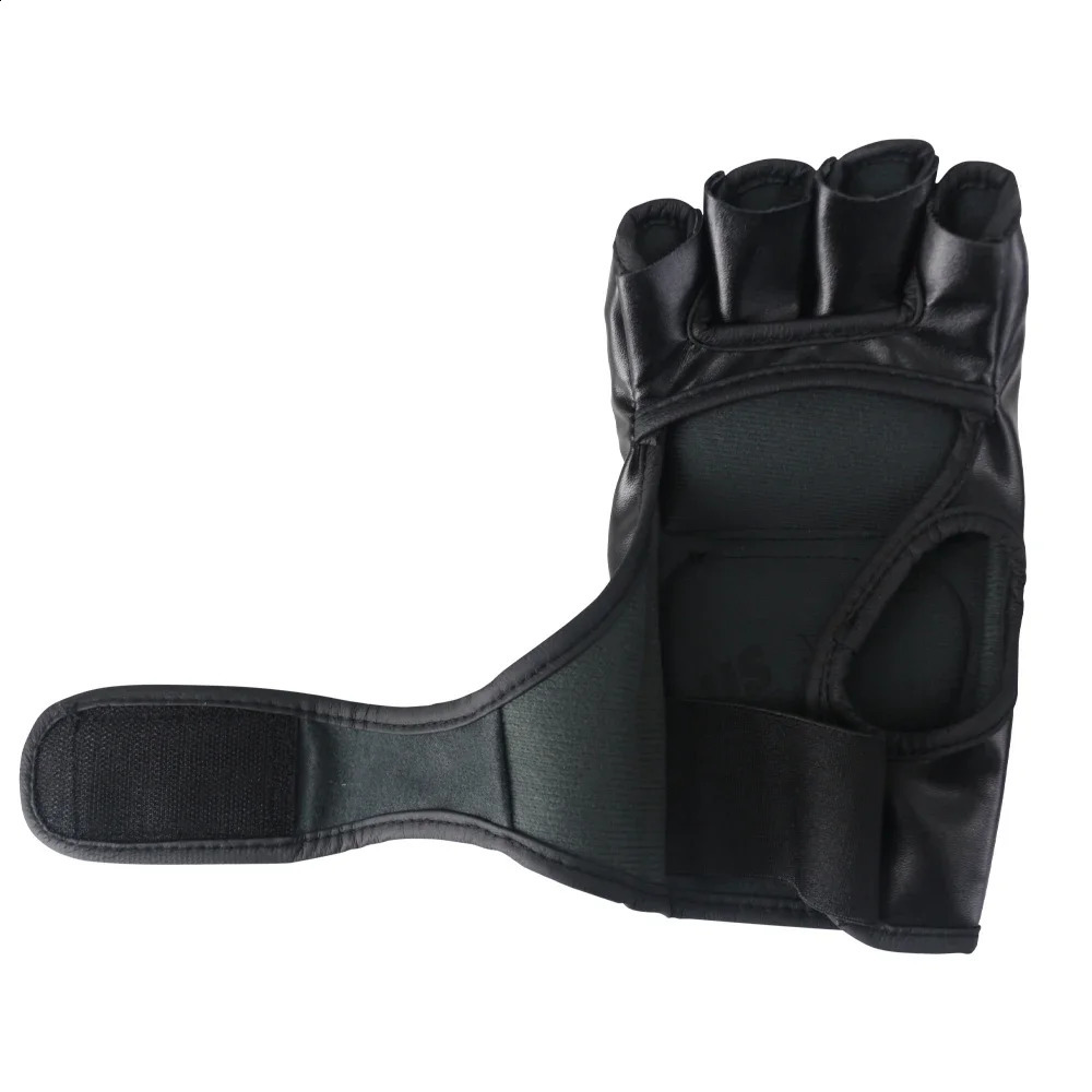 MMA Black ferocious fighting half-finger gloves Tiger muay thai boxing pads boxing gloves men mma fight sanda glove box boxers 250114