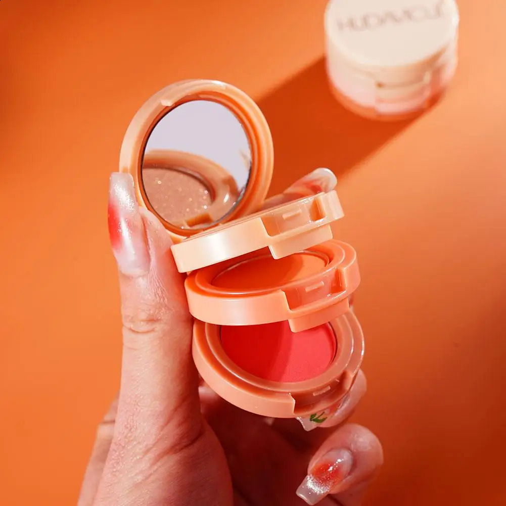 4 In 1 Highlighter Blush Palette Matte Pearly Blush Shiny Silkworm Eyeshadow Shimme Brighten Face Contour Powder Palette Makeup 250121