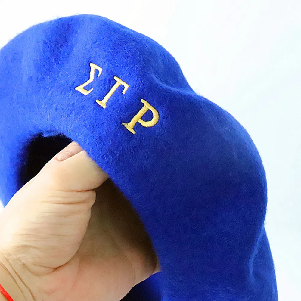 Solid Color Pretty GreeK Letter Group Sorority Berets Sigma Gamma Rho Bud Hat For Women 250118