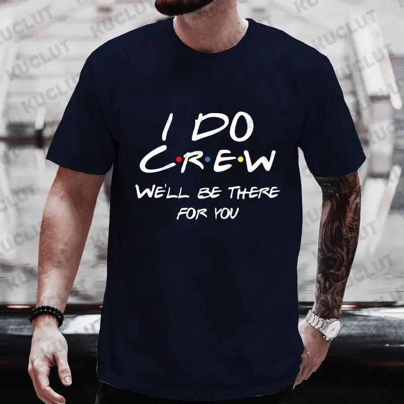 Men's T Shirts Team Groom Shirt Friends Stag Bachelor Party T-shirt Graphic Tee Husband Wedding Groomsman Clothes Male Tops Man Tshirt