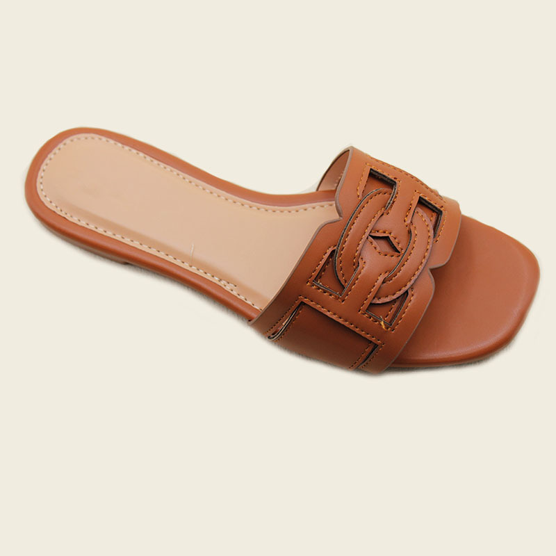 Flat slippers women fashion every word beach slippers wholesale spot direct selling Ladies slippers 2025